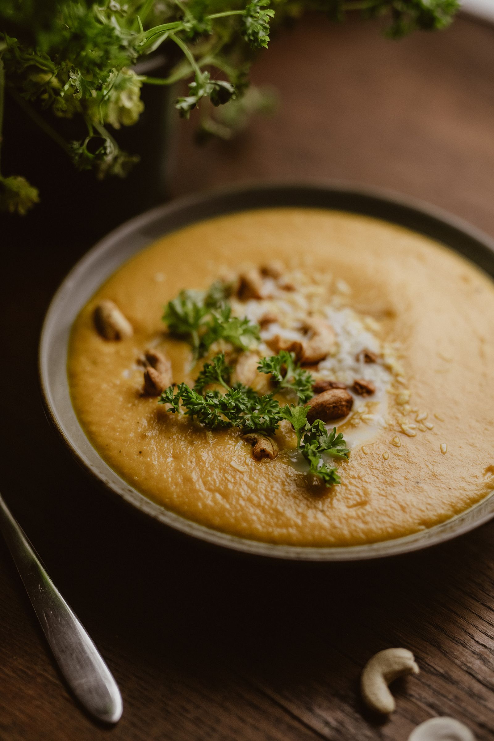 Crema de verduras en ración individual
